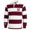 Harvard Barbarian Striped Embroidered Rugby Shirt