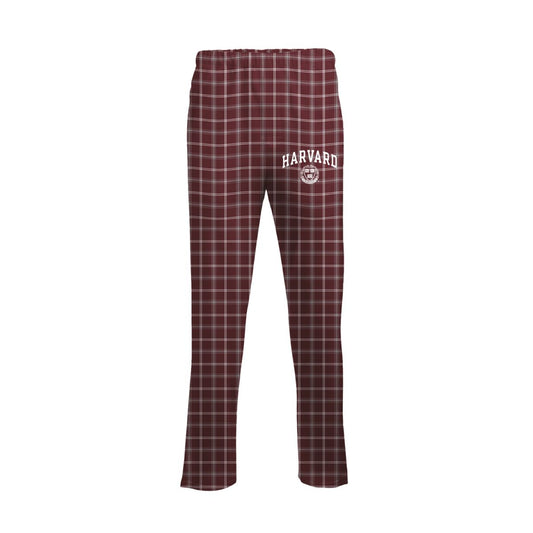Harvard Maroon Flannel Pants with Seal Logo