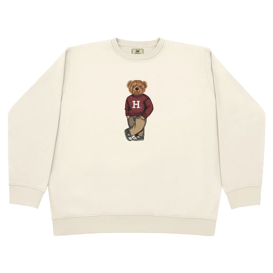 Harvard Crew Dog Embroidered Bear Heritage Crewneck