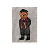 Harvard Crew Dog Embroidered Graduation Bear Hoodie