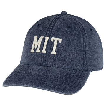 MIT Mid-Fit Unstructured Denim Felt Applique Adjustable Hat