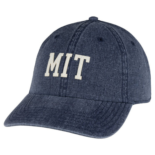 MIT Mid-Fit Unstructured Denim Felt Applique Adjustable Hat