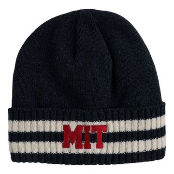 MIT Cuffed Fleece Lined Embroidered Winter Knit