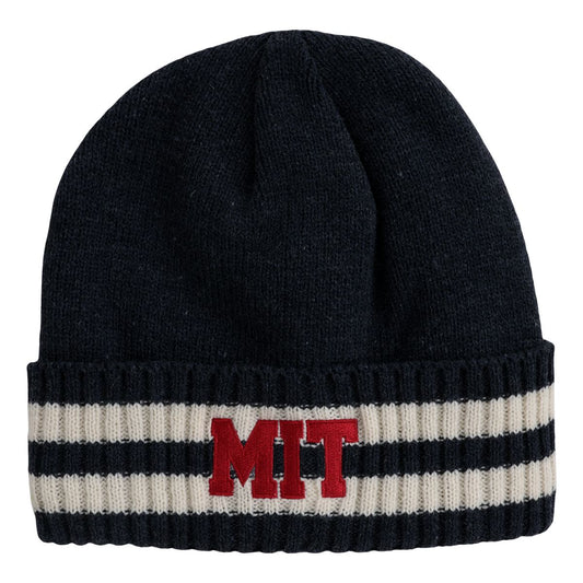 MIT Cuffed Fleece Lined Embroidered Winter Knit