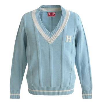 Harvard Women's Cable Knit V-neck Sweater