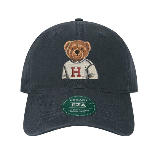 Harvard Crew Dog Embroidered Sweater Bear Adjustable Hat