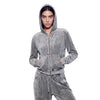 Harvard Rudsak Women's Tyra HV Zip Up Velour Hoodie