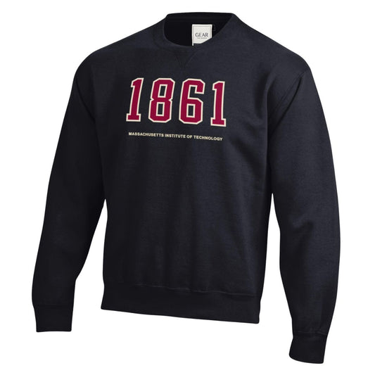 MIT Gear For Sports Boucle Applique Establish Date Big Cotton Crew