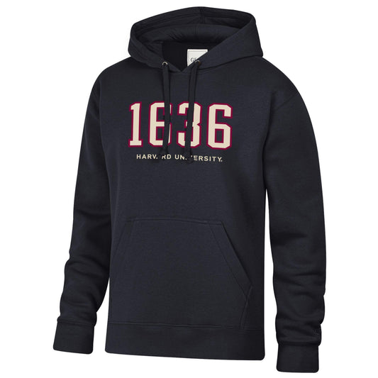 Harvard Gear For Sports Boucle Applique Establish Date Big Cotton Hood