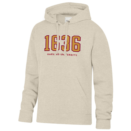 Harvard Gear For Sports Boucle Applique Establish Date Big Cotton Hood
