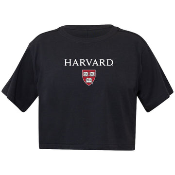Harvard Lululemon Womens All Yours Organic Cotton Cropped T-Shirt