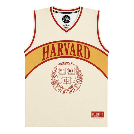 Harvard Official League Embroidered Basketball Jersey