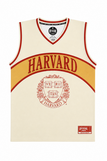 Harvard Official League Embroidered Basketball Jersey