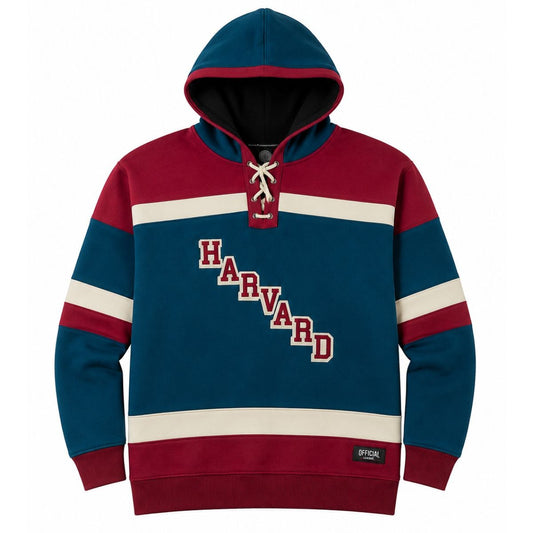 Harvard Official League Embroidered HOCKEY Hoodie