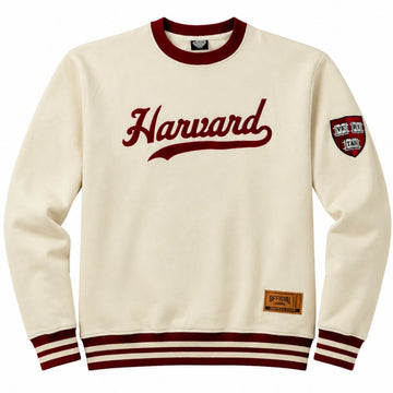 Harvard Official League Felt Applique Crewneck