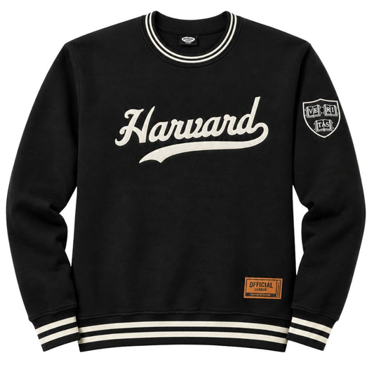 Harvard Official League Felt Applique Crewneck