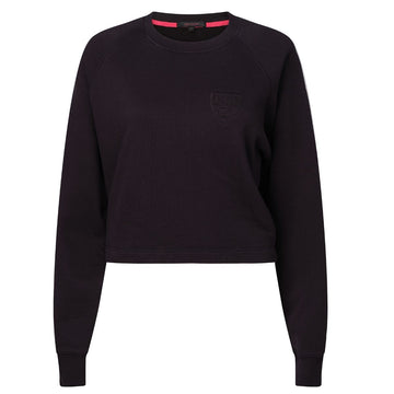 Harvard Women's Greyson Blackout Veritas Shield Cropped Aspen Crewneck