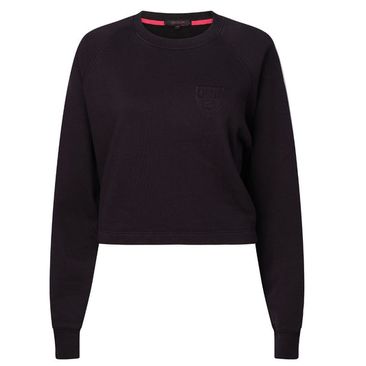 Harvard Women's Greyson Blackout Veritas Shield Cropped Aspen Crewneck