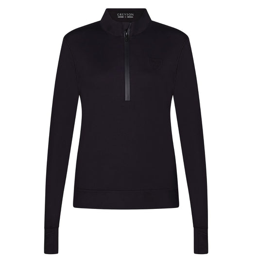 Harvard Women's Greyson Blackout Veritas Shield Halley Quarter Zip