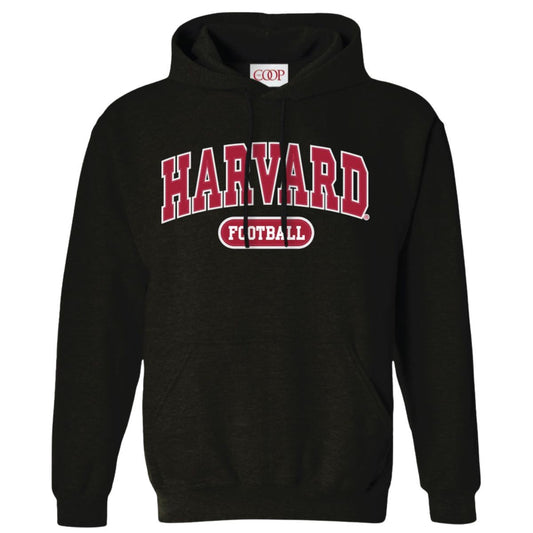 Harvard Youth Football Vintage Applique Hooded Sweatshirt