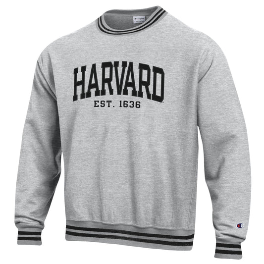 Harvard Champion Reverse Weave Yarn Dye Rib Applique Crew