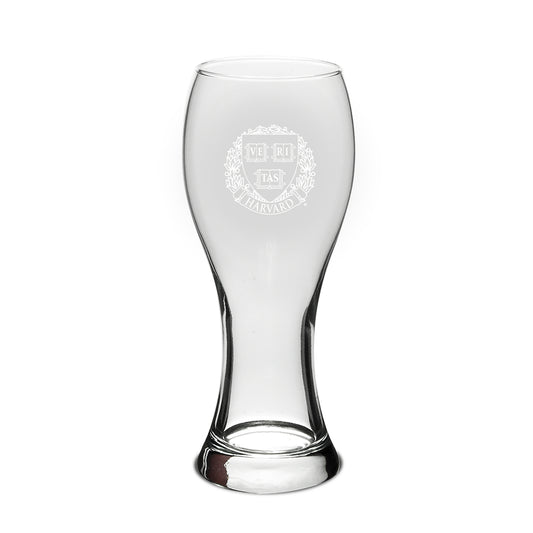 Harvard Veritas Engraved 23 oz. Giant Pilsner Glass