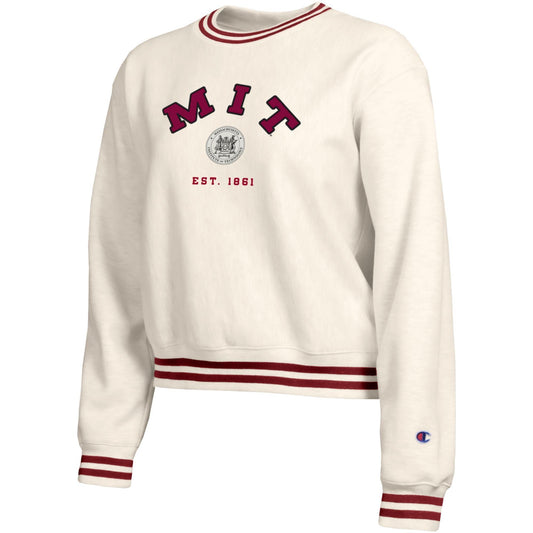 MIT Women's Champion Reverse Weave Yarn Dye Crew