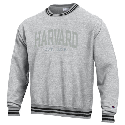 Harvard Champion Reverse Weave Yarn Dye Rib Applique Crew