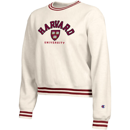 Harvard Women's Champion Reverse Weave Yarn Dye Crew