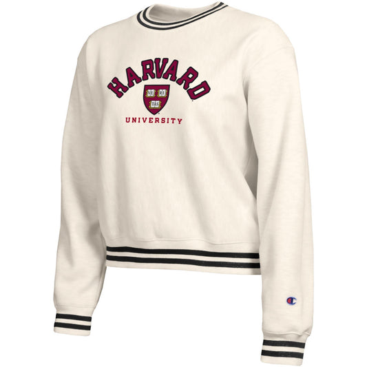 Harvard Women's Champion Reverse Weave Yarn Dye Crew
