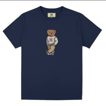 Harvard Crew Dog Embroidered Bear Tee